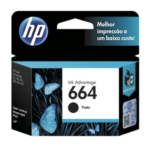 Cartucho HP 664 Preto Original