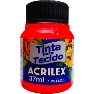 TINTA TECIDO 37ML FLUORESCENTE ACRILEX