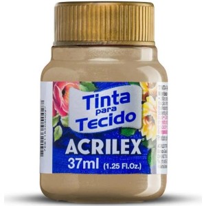TINTA TECIDO 37ML METALICA OURO ACRILEX