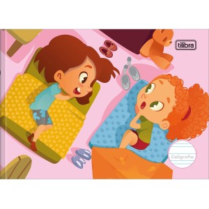 CADERNO CALIGRAFIA BROCHURA 40FLS HORIZONTAL CAPA DURA SAPECA TILIBRA