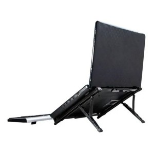 SUPORTE P/NOTEBOOK ERGONOMICO PLASTICO REGULAVEL PRETO RELIZA