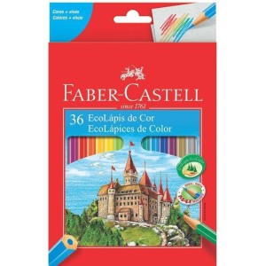 LAPIS DE COR 36 CORES SEXTAVADO FABER CASTELL