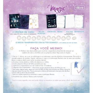 CADERNO UNIVERSITARIO 1 MATERIA 80FLS TILIDISCO MAGIC TILIBRA