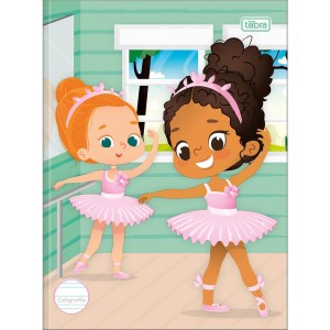 CADERNO CALIGRAFIA BROCHURA 40FLS CAPA DURA SAPECA FEMININO TILIBRA