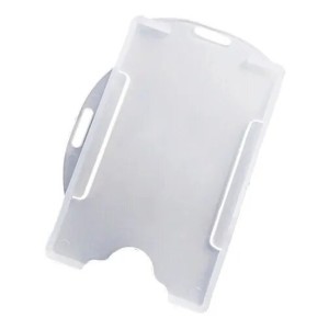 CRACHA HORIZONTAL E VERTICAL SUPORTE 85X54MM CRISTAL