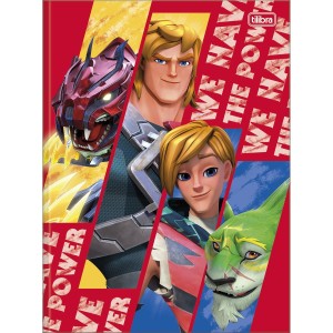 CADERNO BROCHURA PEQUENO 1/4 80FLS POWER PLAYERS TILIBRA