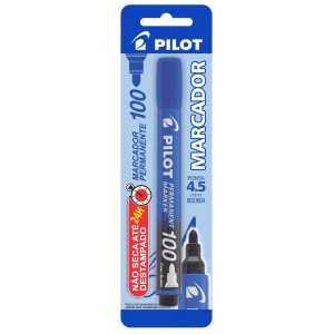 Pincel Permanente Redondo 4.5 Azul Marker 100 Blister PILOT