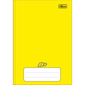 CADERNO BROCHURA PEQUENO 1/4 96FLS AMARELO D+ TILIBRA