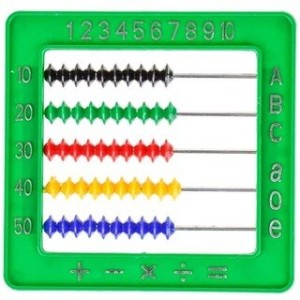 ABACO FECHADO CONTADOR C/50 BOLINHAS PLASTICO PAIS&FILHOS