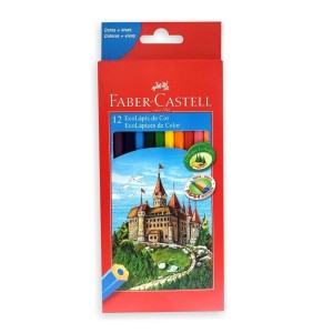 LAPIS DE COR 12 CORES SEXTAVADO FABER CASTELL