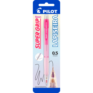 LAPISEIRA 0.5MM SUPER GRIP VERMELHO NEON BLISTER PILOT