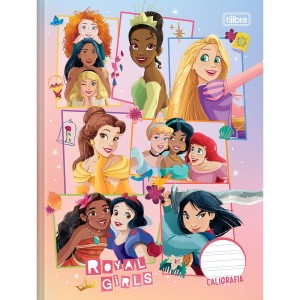 CADERNO CALIGRAFIA BROCHURA 40FLS PRINCESAS TILIBRA