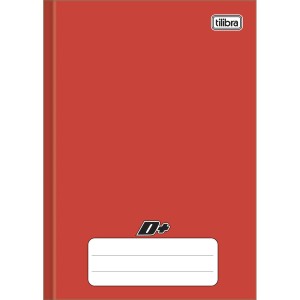 CADERNO BROCHURA PEQUENO 1/4 48FLS VERMELHO D+ TILIBRA