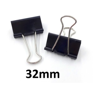 Prendedor de Papel 32mm Preto KAZ