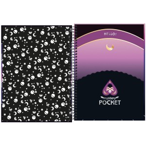 CADERNO UNIVERSITARIO 10 MATERIAS 160FLS PLUSH POISO TILIBRA