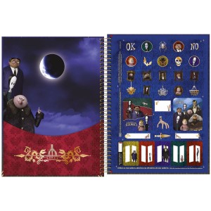 CADERNO UNIVERSITARIO 1 MATERIA 80FLS FAMILIA ADDAM TILIBRA