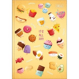 CADERNO BROCHURA 1/4 80FLS TASTE CAPA DURA TILIBRA