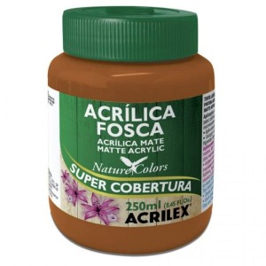 TINTA ACRILICA FOSCA 250ML MARROM ACRILEX