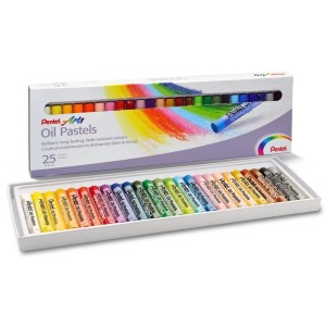GIZ PASTEL OLEOSO COM 25 CORES PENTEL