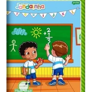 CADERNO CALIGRAFIA BROCHURA 40FLS PAUTA VERDE  JANDAIA