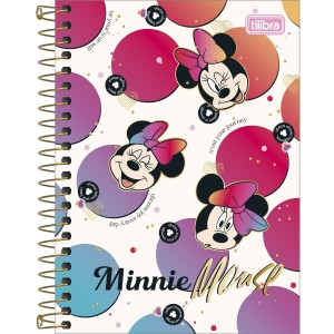 CADERNETA 1/8 80FLS MINNIE TILIBRA