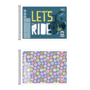 CADERNO DESENHO 40FLS CAPA FLEXIVEL PEPPER TILIBRA