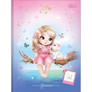CADERNO QUADRICULADO BROCHURA 10X10MM 40FLS JOLIE TILIBRA