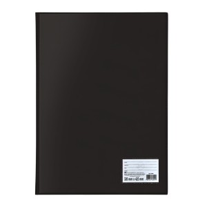 Pasta Catalogo Portfolio A3 30 Envelopes 0,12 Medio Preto Com Visore Com Colchete Ref.155PR DAC