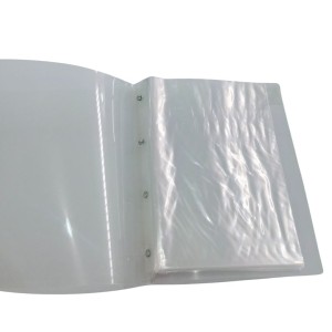 Pasta Catalogo Portfolio A4 10 Envelope 0,12 Medio Cristal Line Sem Visor Com Colchete Polipropileno Ref.1692TR DAC