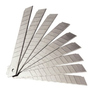 LAMINA P/ESTILETE ESTREITO 9MM C/10