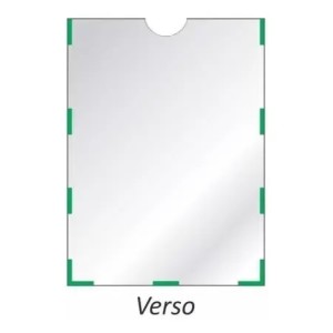 Quadro de Aviso Display Multiuso Acrilico A4 Vertical Fontal Cristal Adesivo Ref.10090013 MAXCRIL WALEU