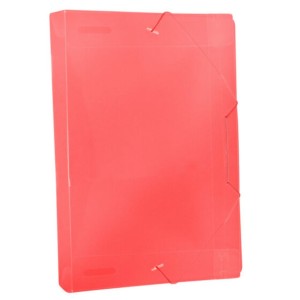 Pasta Plasica Aba Com Elastio Oficio 245X335mm Lombada 40mm Vermelha Ref.1024 ACP