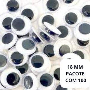 Olho Móvel N°18 Com 100 Unidades