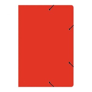 Pasta Papelao Aba Com Elastico Vermelha 230X340mm Fina Ref.1746 JUSSARA