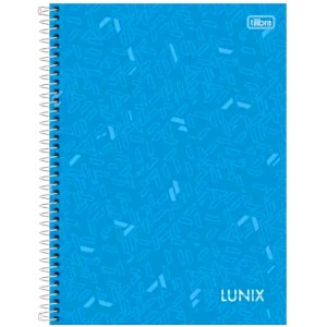Caderno Universitario 1 Materia 80fls Lunix Cores Capa Dura TILIBRA