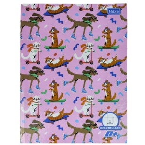Caderno Quadriculado Brochura 10x10mm 40fls D+ Capa Dura TILIBRA