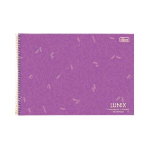 Caderno de Desenho Milimetrado 60fls Lunix Cores Capa Dura TILIBRA