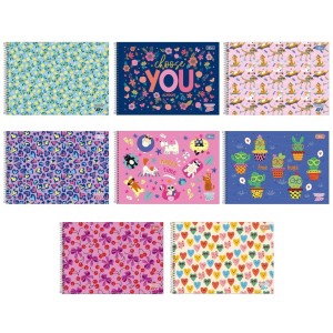 Caderno Desenho 96fls D+ Feminino Capa Dura TILIBRA