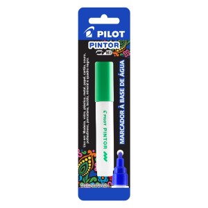 Caneta Pintor Média ( M ) 1.4 Verde Claro Blister - PILOT