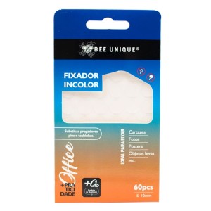 Massa Adesiva Para Fixação 10mm C/60 Peças BEE UNIQUE