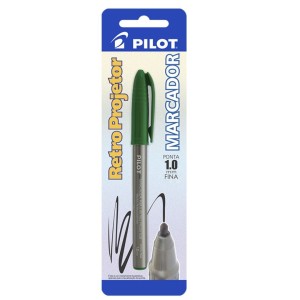 Caneta Retroprojetor 1.0mm Verde Blister PILOT