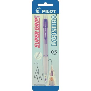 Lapiseira 0.5mm Super Grip Violeta Neon Blister PILOT