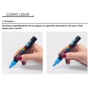 Caneta Posca 0.9-1.3mm PC-3M UNI-BALL