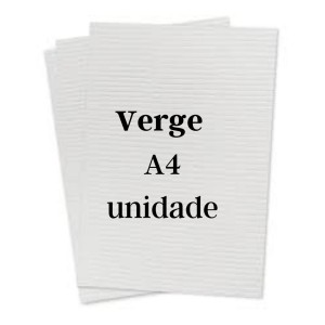 Papel Verge 120gr Branco A4 - Unidade