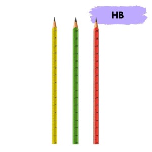 Lápis Preto HB Régua - FABER CASTELL