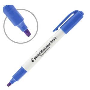 Pincel Permanente Chanfrado 4.0 Azul Markador Blistado PILOT