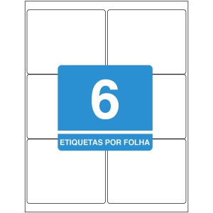 ETIQUETA 84,7MM X 101,6MM CARTA TB6184 C/100FLS 600 ETIQS. 6 P/FOLHA TILIBRA