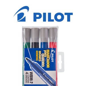 Pincel Quadro Branco Com 4 Cores WBM-7 PILOT