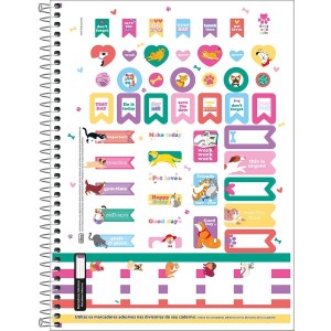 Caderno Espiral Capa Dura Universitário 1 Matéria 80 folhas Hug Me TILIBRA