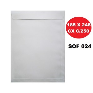 ENVELOPE SACO 185X248 BRANCO CAIXA C/250 SCRITY